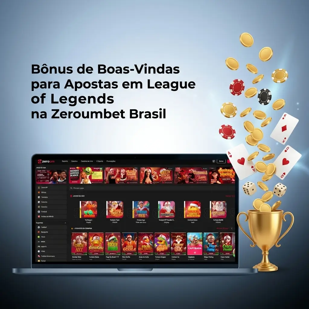 Bônus de boas-vindas Zeroumbet Brasil para apostas em League of Legends com depósito inicial
