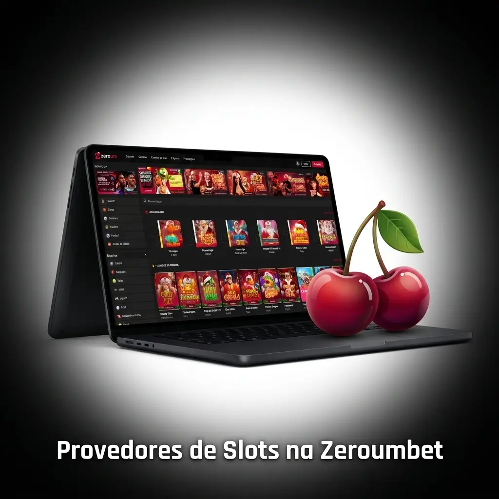 Logos dos principais provedores de slots da Zeroumbet, incluindo Pragmatic Play, NetEnt e Microgaming
