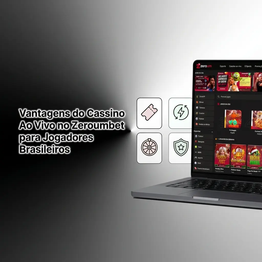 Cassino ao vivo Zeroumbet com dealers reais, Pix, acesso mobile e provedores como Evolution para jogadores brasileiros